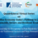 Quadrilateral Virtual Series on Blue Economy-India’s Pathway to a Sustainable, Secure and Resilient Economy Blue Economy for Prosperity in Post Pandemic World: Opportunities in Traditional Sectors and New Avenues for Financing