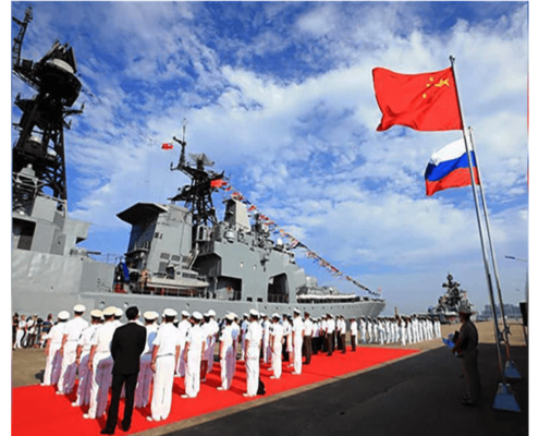 CHINA-RUSSIA NAVAL EXERCISES IN SOUTH CHINA SEA