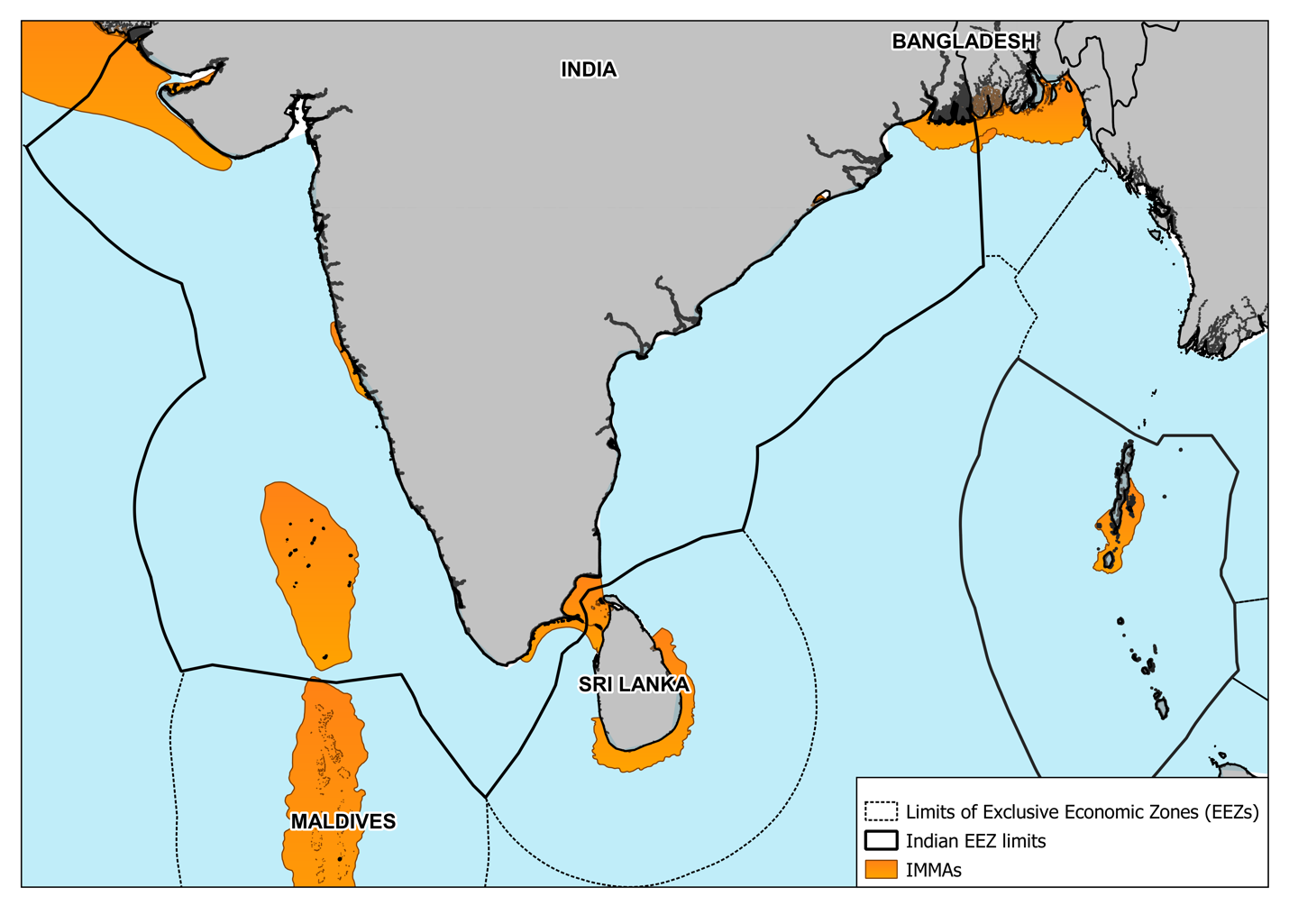 Map of the Sri Lankan Exclusive Economic Zone (EEZ) (Source